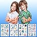 PHOGARY Kids Temporary Tattoos(100pcs+), Sea World Theme Tattoos (20 Sheets) - Fish, Shark, Turtle, Seahorse, Sea Star, Octopus, Crab - Marine Life Patterns Fake Waterproof Tattoos for Boys Girls