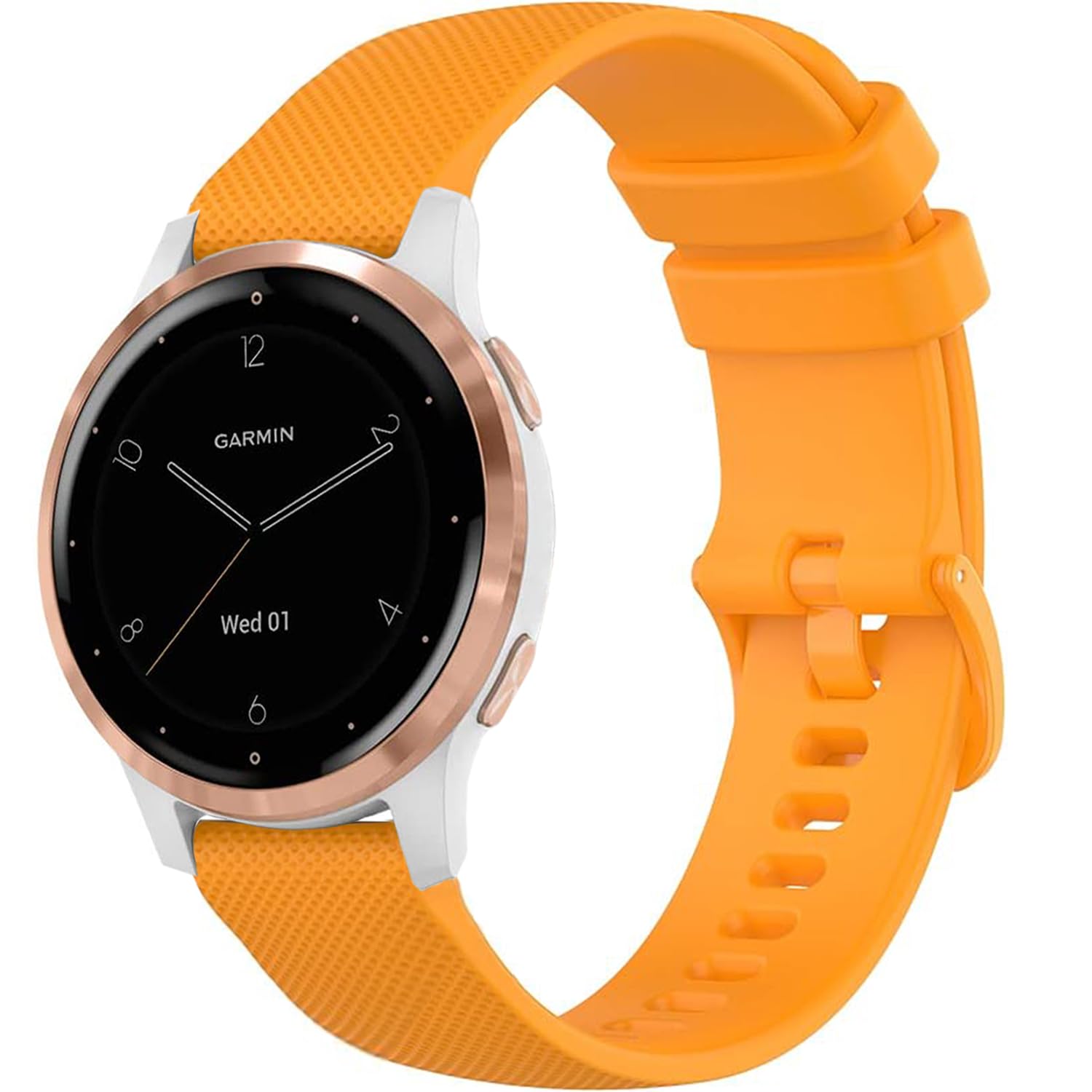 Issinlky band for Garmin Venu 4 41mm/Venu 2S/3S/Vivoactive 4S/Vivomove 3S, 18mm band Silicone strap for Fossil Ladies Gen 6/5E/4/3