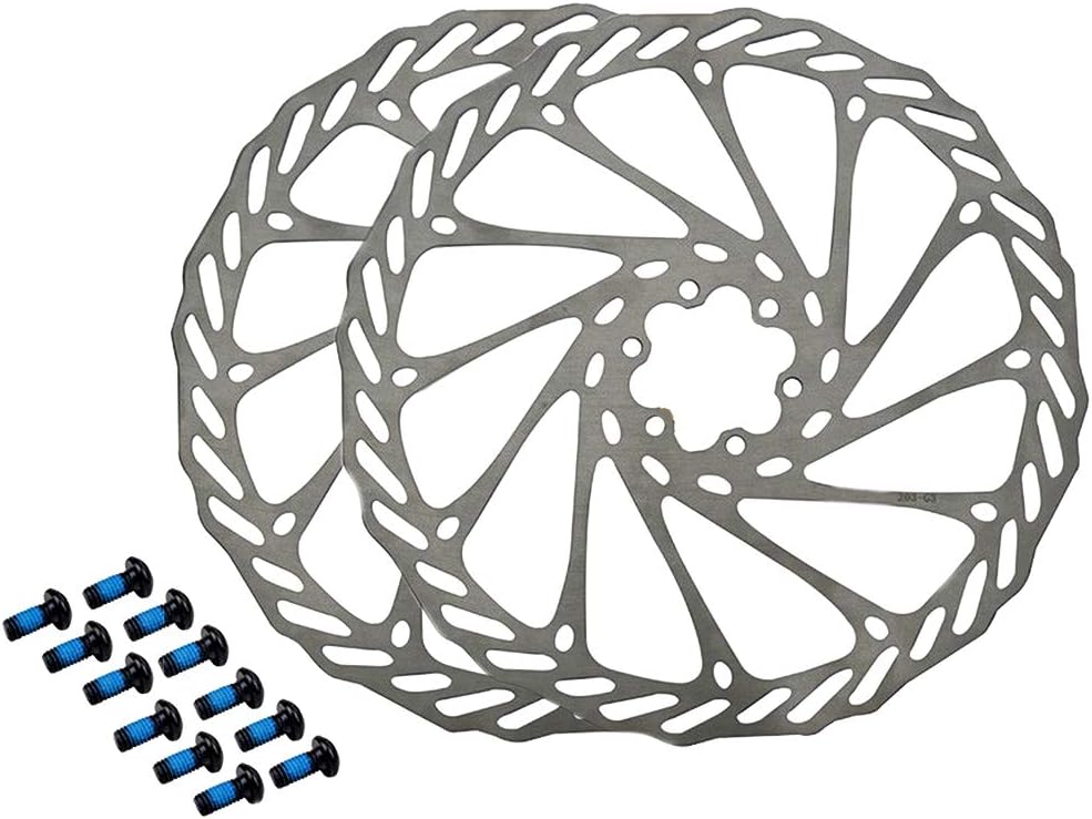 HemeraPhit2pcs Mountain Bike Rotors G3 Bicycle Brake Disc Stainless Steel Rotors with Free 12 Bolts