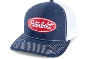 GENERIC Navy & White Mesh Back Peterbilt Trucks Motors Richardson 112 Cap/Hat