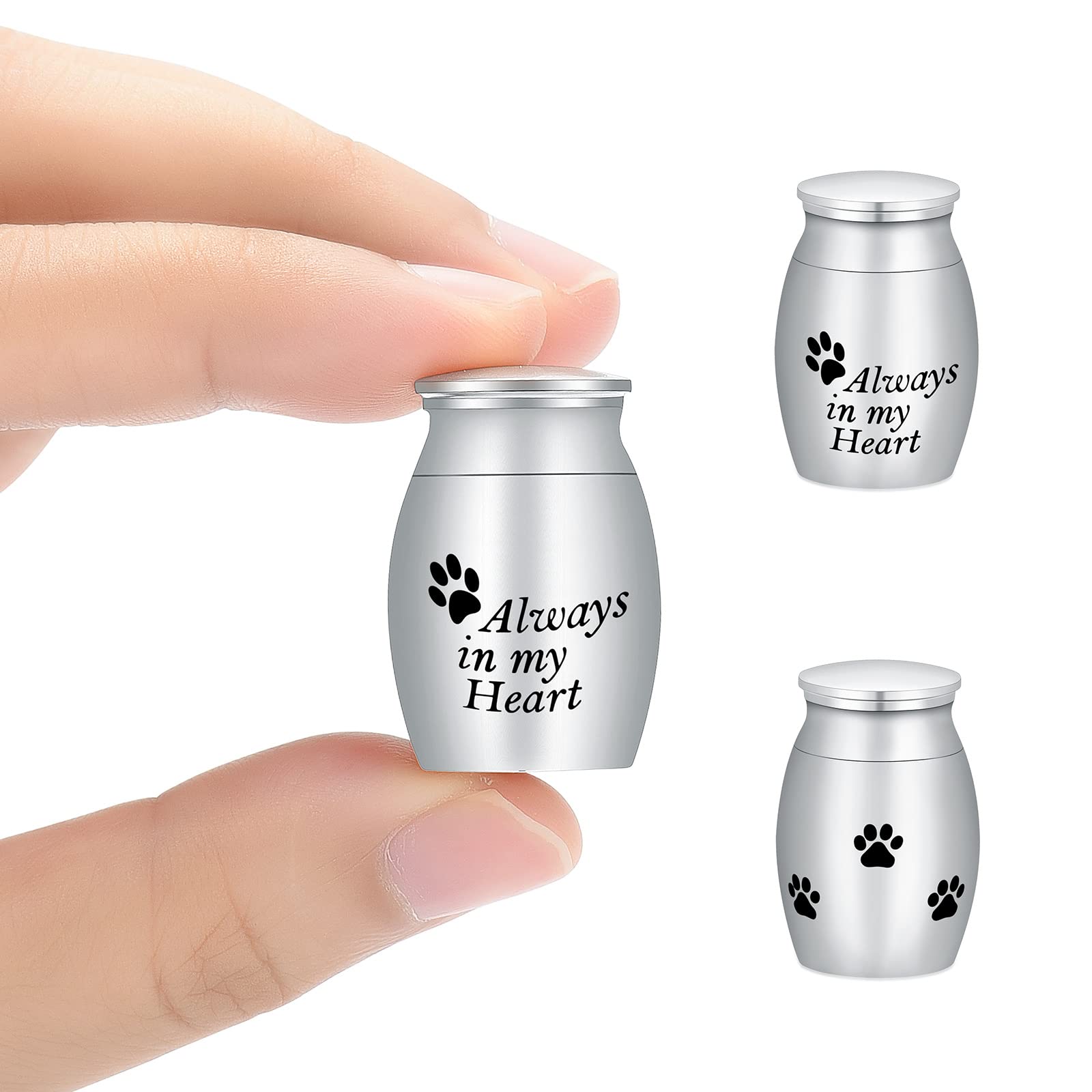 AIWENXI Small Urns Cremation Keepsakes for Ashes- Super Mini Cremation Urns for Human or Pet Ashes Urns Stainless Steel Memorial Ashes Holder
