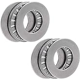 uxcell TC1018 Thrust Needle Roller Bearings with Washers 5/8" Bore 1-1/8" OD 5/64" Width 2pcs