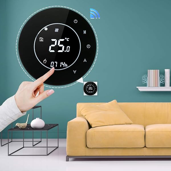 Smart Thermostat Kompatibel mit Alexa Google Home WiFi Programmierbarer Thermostat fr elektrische Heizung kabelloser Raumtemperaturregler WiFi Fernbedienung Fubodenheizungs Thermostate 16A