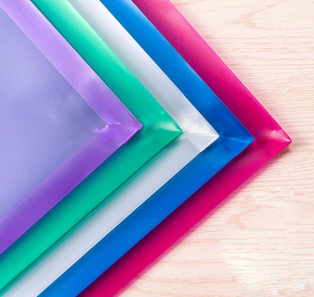 FJCA 10Packs 10 Zipper Plastic Envelopes 5 x 10 Assorted Colors