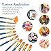 Face Paint Kit,12 Colors Professional Face Painting Tubes, Non-Toxic & Hypoallergenic Body Paint Halloween Makeup, Rich Pigment, Come with 10Pieces Round Pointed Tip Nylon Hair Brush and Palette