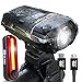 Bike Lights USB-C Rechargeable Bicycle Light Set Gator 1200 Lumens Super Bright, 7+4 Modes Headlight & Taillight, Waterproof Front & Back Rear Light for Night Riding Cycling Safety Long Battery Life.