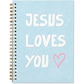 ShowDraven Bible Study Notebook, Bible Note Taking Supplies Notebook Journal, Cute notebook, Bible Study Notebook Supplies Gifts Notebook for Teen Girls Student Teacher 5.5x8.3 inch