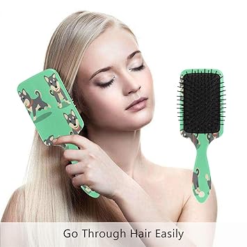 Amazon Com Hair Brush Natural Boar Bristle Hairbrush Cartoon