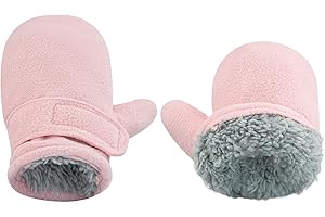 BAVST Baby Toddler Winter Mittens Girls Warm Fleece Lined Gloves Kids Sherpa Lined Mittens for Boys