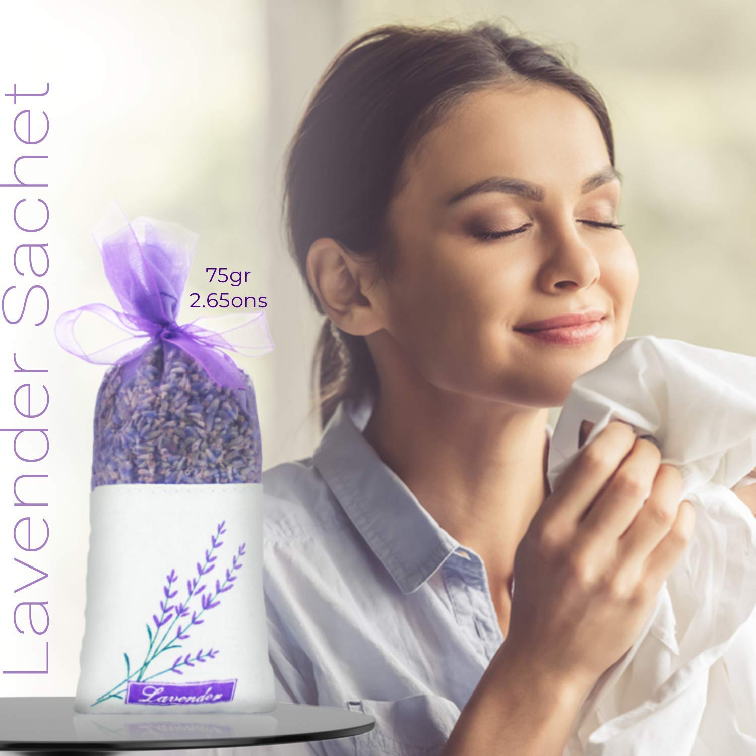 De Paris Le Lavande-Lavender Oil 10 milliliter- Glass Dropper-Lavender Bar Soap- Lavender Sachet-100 Percent Pure- All Natural -Sleep Aroma Therapy, Relaxing Bath, and  Massage