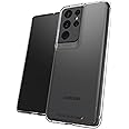 Gear4 ZAGG Crystal Palace Case with The Clearest, thinnest, Most Advanced Impact Protection Material in The World [D3O Crystalex - Made for Samsung Galaxy S21 Ultra 5G - Clear (702007307)