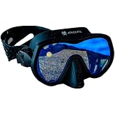 ATACLETE Phantom Dive Mask &ndash; Military-Grade Scuba Mask, Single Lens, Tempered Glass, Comfortable Silicone Skirt for Extended Use (Black) Scuba Diving Mask &ndash; Snorkeling, Free Diving and Swimming