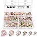 Glarks 80Pcs Spring Band Type Clips Air Hose Tube Water Pipe Fuel Pipe Silicone Vacuum Hose Clamp Fasteners Assortment Kit (7mm 10mm 11mm 14mm 16mm 17mm)
