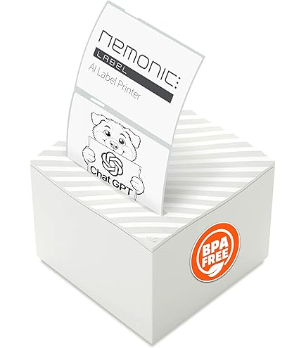 NEMONIC ラベル　プリント　ノートプリンター Amazon.com : MANGOSLAB Nemonic Label Printer | Inkless Bluetooth