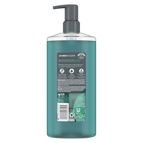 DOVE MEN + CARE BODY WASH EUCALYPTUS + CEDAR OIL TO REBUILD SKIN IN THE SHOWER WITH PLANT-BASED CLEANSERS AND MOISTURIZERS 26 OZ