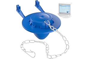 XMGHCK Toilet Flapper Replacement Kit, 2 Inch Universal Toilet Tank Flapper Fit for Kohler American Standard Fluidmaster Toto Gerber, Silicone Stopper Flapper with Stainless Steel Chain Water Saving 1Pcs (1)