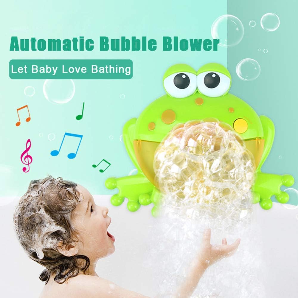 Blueseao Bubble Machine, Big Frogs Automatic Bubble Maker Blower Music Bath Toy for Baby ,Children