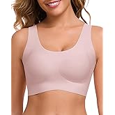 Ubras Seamless Bras for Women Light Support Wireless Bralette Comfortable Soft Smooth Pull On Bras