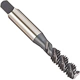 YG-1 - F4483 F4 Series Vanadium Alloy HSS Spiral Flute Tap, Steam Oxide, Round Shank with Square End, Bottoming Chamfer, 3/8"