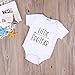 Little Brother Print Arrow Pattern Romper, White (Little Brother), 0-3 Months/Tag 70