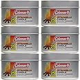 Coleman Scented Outdoor Citronella Candle with Wooden Crackle Wick, Campfire Scent, 6 oz (Pack of 6)
