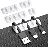 URAQT Cable Clip Organizer Set 5 Pcs Mini Self Adhesive Wire Management for Desk view 9