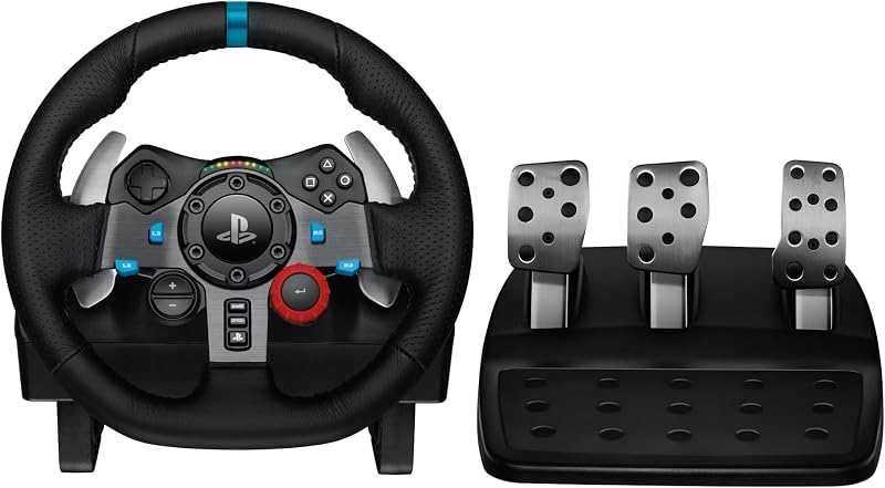 Logitech G G29 Driving Force Racing Wheel and Pedals for PS5 PS4 PC