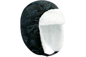 POXIMI Toddler Trapper Hat Baby Winter Hats Boys Windproof Snow Cap Girls Warm Earflap Sherpa Lined Caps for Kids