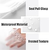 SULOLI 20Pcs Travel Storage Bags Set Reusable Frosted Ziplock Luggage Organizer view 3