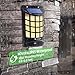 novopal Solar Lights Outdoor, LED Motion Sensor Weatherproof Solar Powered Security Wall Light for Garden/Porch/Yard/Deck, Wide Angle Arc-Shaped Lattice Design -1 Pack