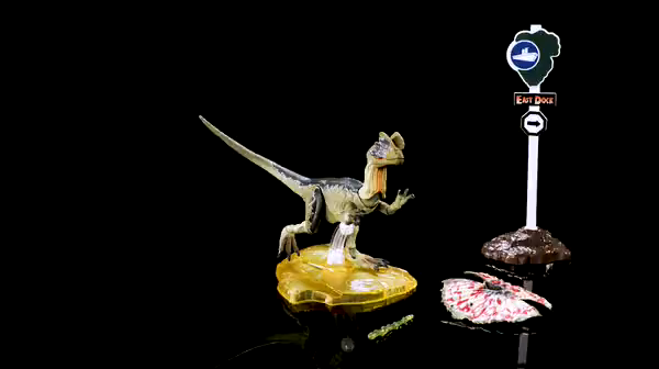 Jurassic World GPG93 - Jurassic World Amber Collection Dilophosaurus, Spielzeug ab 8 Jahren – Bild 7