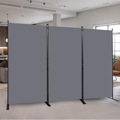 Room Divider 6FT Portable Room Dividers and Folding Privacy Screens, 102'' W Fabric Divider for Room Separation, 3 Panel Partition Room Dividers Freestanding Wall Divider Screen for Dorm Studio Office
