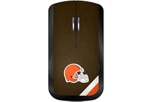Keyscaper Cleveland Browns Diagonal Stripe Wireless Mouse