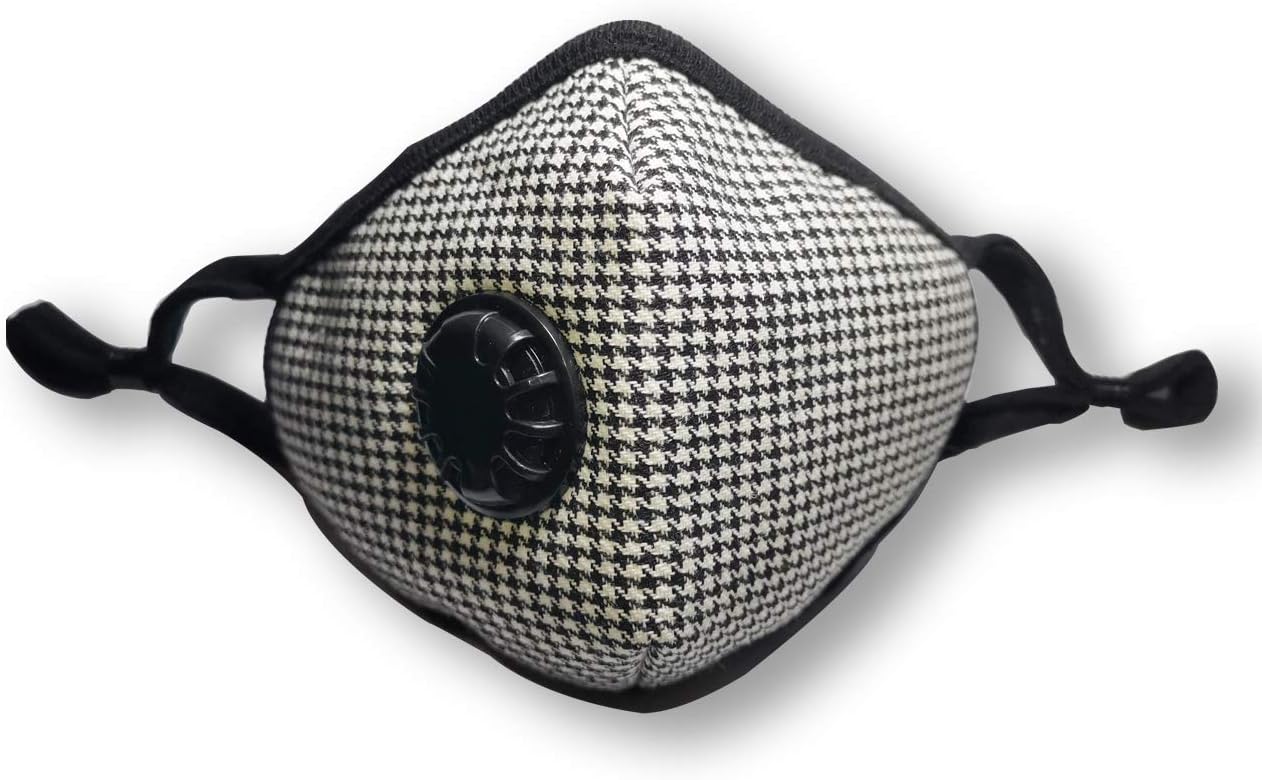 Dust Mask Can Be Washed Reusable and Smoke Pollution Mask with Exhalation Valve with 1 N95 Filters One Size