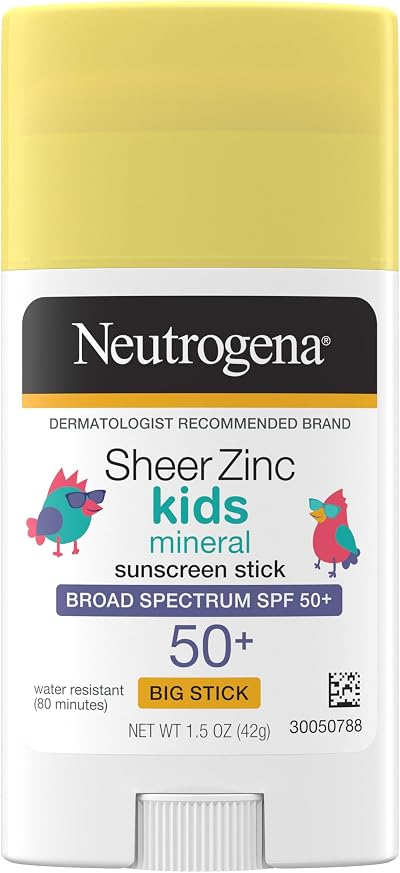 Neutrogena Sheer Zinc Oxide Kids SPF 50+ Mineral Sunscreen Stick 42g