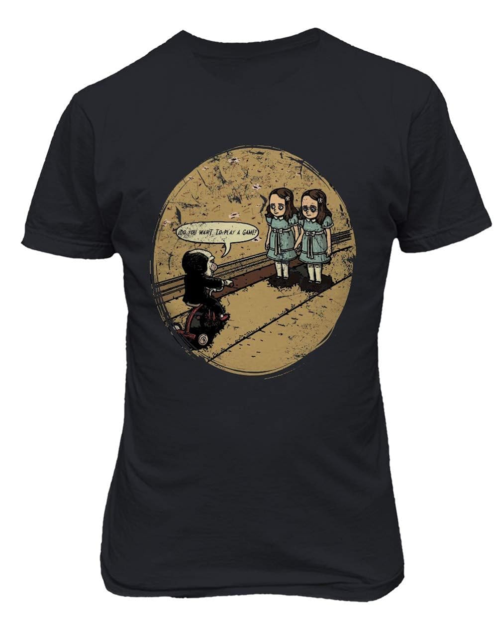 New Novelty Shirt Funny Horror Shirt Saw Jigsaw Shining S T Shirt Kitilan