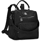 RAVUO Backpack Purse for Women, Fashion Leather Handbags Designer Convertible Satchel Ladies Shoulder Bag 3 Ways to Carry