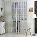 Norbi Fresh Floral Print Tulle Voile Door Window Rom Curtain Drape Panel Sheer Scarf Valances (Green)