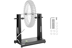 VEVOR Motorcycle Wheel Balancer, 88.2 lbs Capacity, Tire Balancer & Truing Stand with Adjustable Centering Cones and Truing P