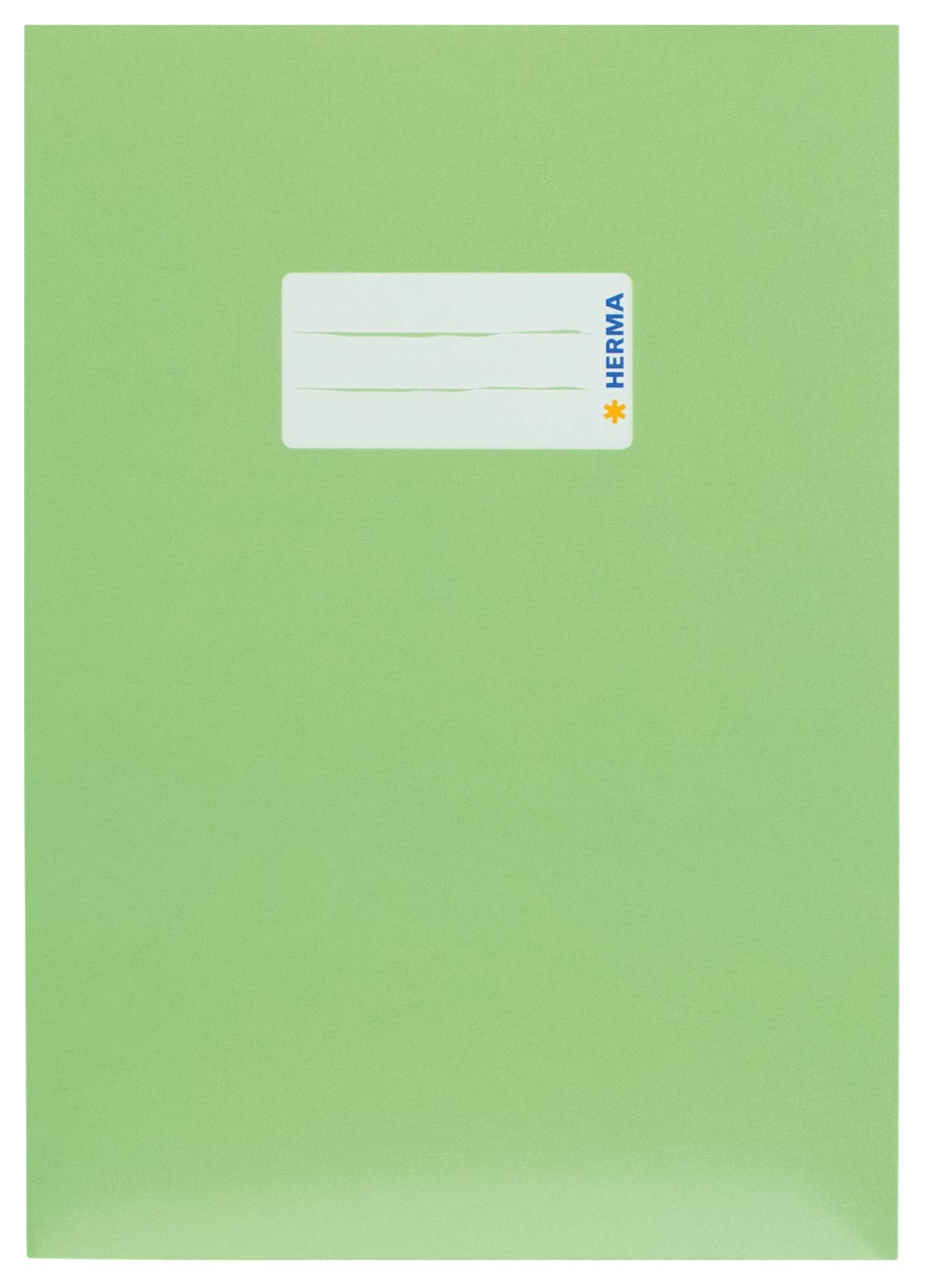 HERMA Cardboard Exercise Book Cover A5, with inscription field, made of extra-strong cardboard, slip on cover jackets for school, light green