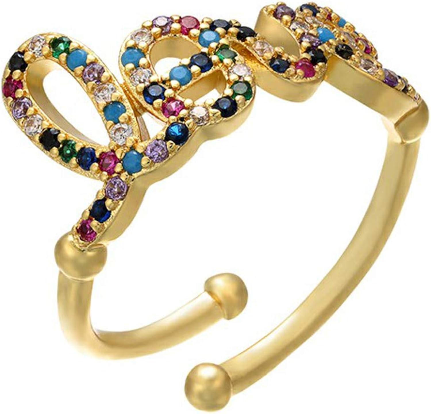 Fashion Popular 23x24mm Crystal Love Hollow Silver Ring Women Wedding Ring Women