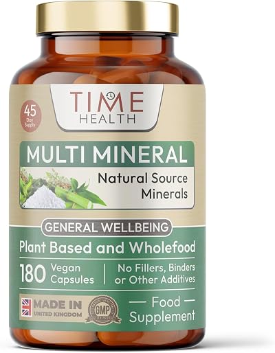 Time Health Daily Multi Mineral Plant-Derived 180 Caps UK Made