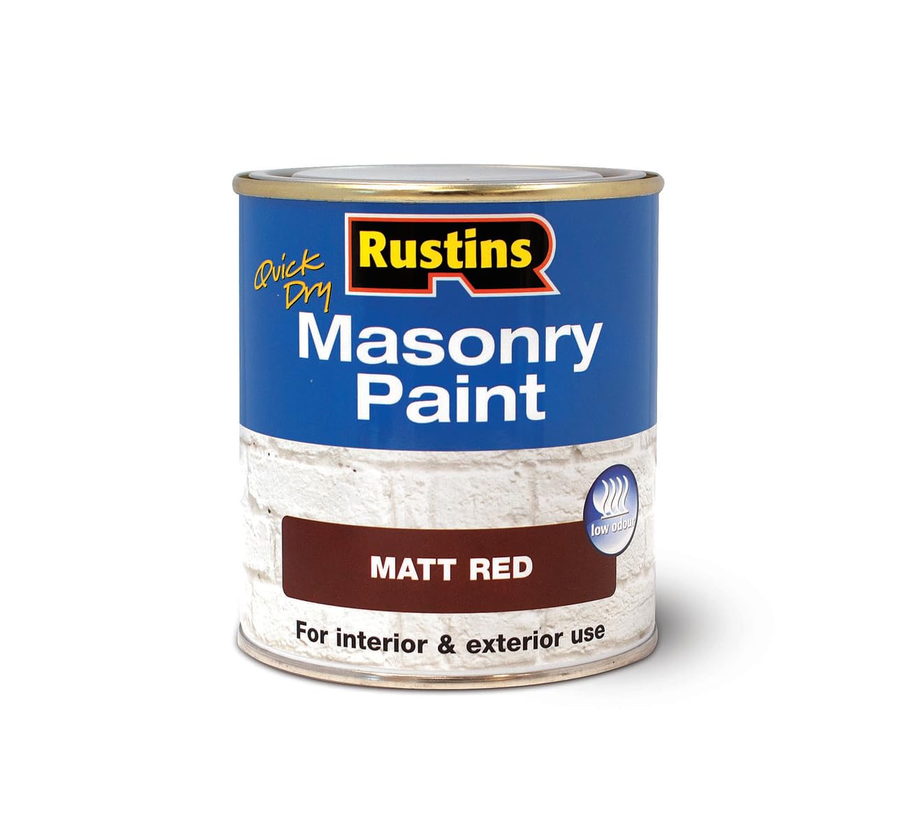 RUSTINS Masonry Paint, Red, 500 ml (Pack of 1)