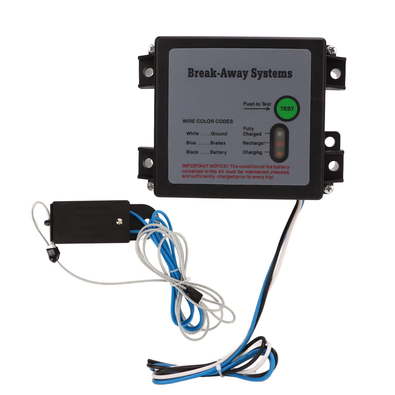 Photo 1 of Trailer Brake Breakaway Kit, 12V LED Test Break Away System Trailer Breakaway Switch Trailer Brake Controller Kit for Vehicle