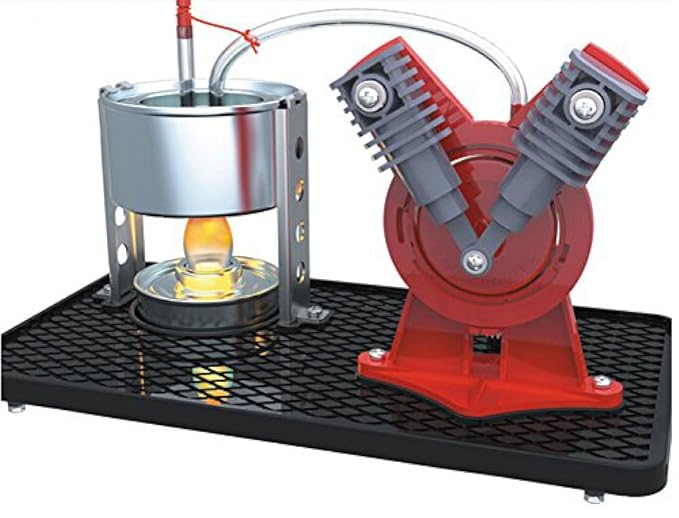 SunnytechÂ® Mini Hot Live Steam Engine Model Education Toy Kits DIY (V-type)