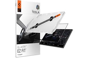 Spigen AluminaCore Tempered Glass Screen Protector [GlasTR EZ FIT] designed for Tesla Model Y Premium (2026), Model Y Perform