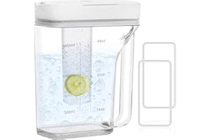 EMNROD UPGRADE DA97-17395A Water Pitcher for Samsung Water Pitcher for Fridge Door Replacement for Samsung Refrigerator Water Pitcher RF23M8570SR RF23M8590SG RF23M8090SR DA97-17395A Water Reservoir/Tank