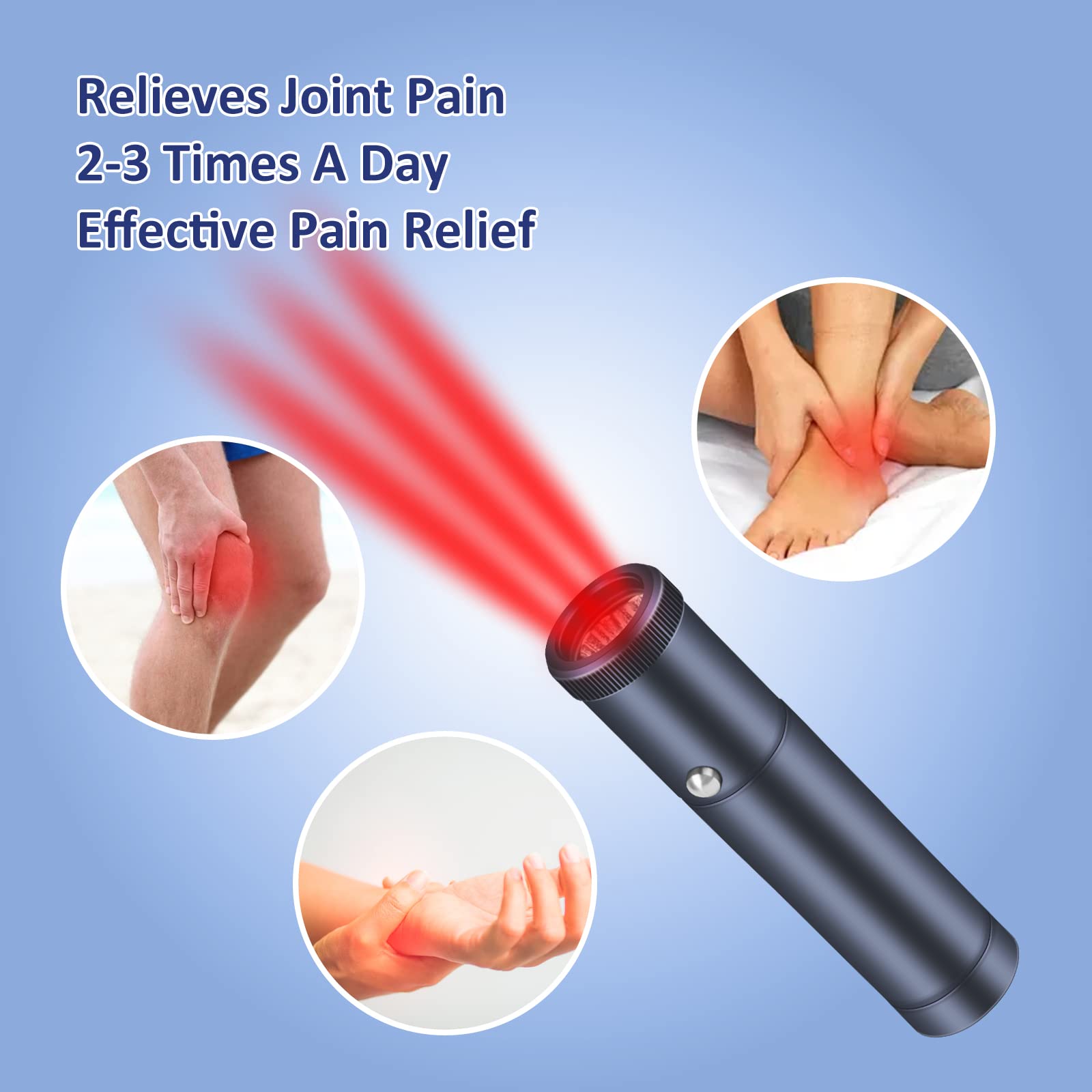 Infrared Red Light Therapy Device, Cold Sore Treatment Device Pain Relief for Mouth Nose Ears Knees Feet Hands Joints Muscles and Nerves, Health Care