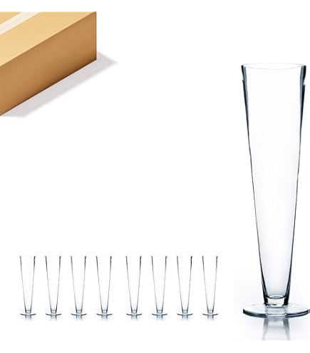 Amazon.com: WGV Trumpet Glass Vase Bulk, Open 4