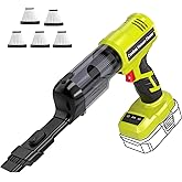 Adisipsoarin Cordless Vacuum Cleaner for Ryobi 18V Battery, Electric Handheld Vacuum Cleaner with 105AW Powerful Suction, Portable Vacuum Cleaner for Floor, Carpet, Car, Home (Battery Not Included)